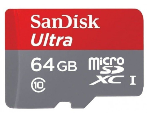 Для Nintendo Switch: Карта памяти MicroSD 64Gb Sandisk Class 10 Ultra Android + адаптер