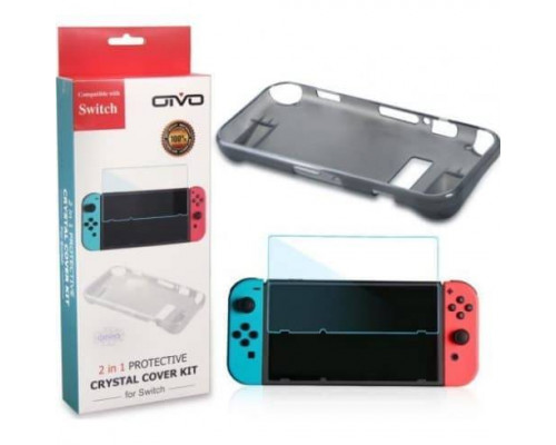 Для Nintendo Switch (б/у): Набор аксессуаров OIVO Crystal Cover Kit для Nintendo Switch *diskont (б/у)