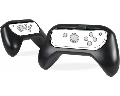 Для Nintendo Switch: Накладки в виде геймпада для 2-х контроллеров Joy-Con SpeedLink (чёрные)