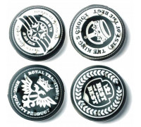Для Стиков геймпадов: 4 низкие накладки на стики геймпада (чёрно-белые)