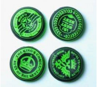 Для Стиков геймпадов: 4 низкие накладки на стики геймпада (чёрно-зелёные)