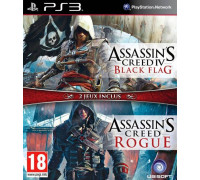 Игра PS3 (б/у): Assassin's Creed 4 (IV): Черный флаг (Black Flag) + Assassin's Creed: Изгой (Rogue)  *diskont (б/у)