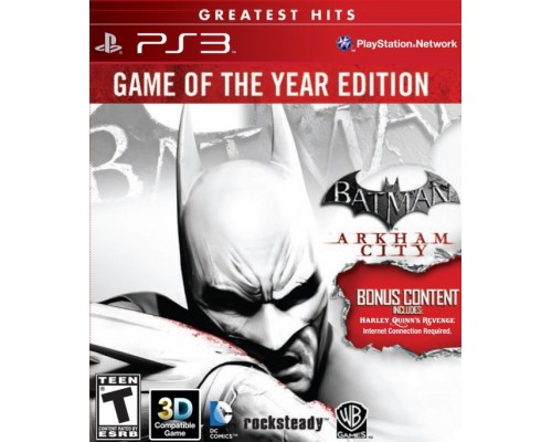 Игра PS3 (б/у): Batman: Arkham City (Аркхем Сити) Издание Игра PS3 (б/у): Года (Game of the Year Edition) Русская Версия с поддержкой 3D  *diskont (б/у)