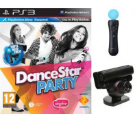 Игра PS3 (б/у): DanceStar Party Русская Версия + Контроллер движений PlayStation Move + Камера PlayStation Eye  *diskont (б/у)