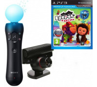 Игра PS3 (б/у): EyePet и Друзья Русская Версия + Контроллер движений PlayStation Move + Камера PlayStation Eye  *diskont (б/у)