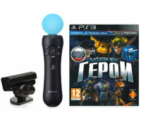Игра PS3 (б/у): Герои Русская Версия + Контроллер движений PlayStation Move + Камера PlayStation Eye  *diskont (б/у)
