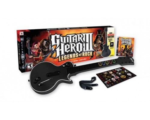 Игра PS3 (б/у): Guitar Hero: 3 (III) Legends of Rock Guitar Bundle (Игра PS3 (б/у): + Беспроводная гитара)  *diskont (б/у)