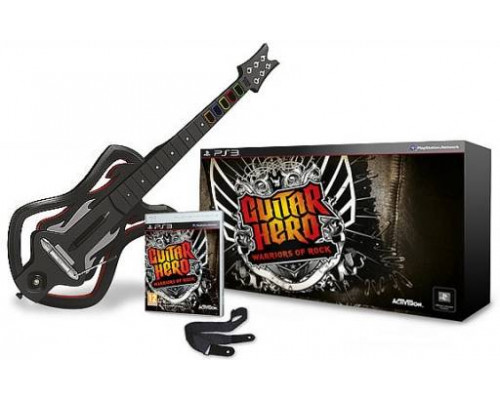 Игра PS3 (б/у): Guitar Hero: Warriors of Rock Guitar Bundle (Игра PS3 (б/у): + Беспроводная гитара)  *diskont (б/у)