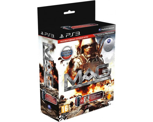 Игра PS3 (б/у): MAG Русская Версия + Гарнитура Bluetooth Headset  *diskont (б/у)