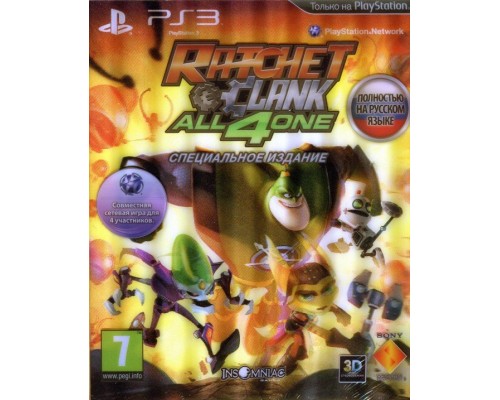 Игра PS3 (б/у): Ratchet and Clank: All 4 One Специальное издание Русская Версия с поддержкой 3D  *diskont (б/у)