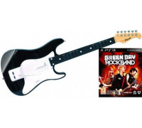 Игра PS3 (б/у): Rock Band Green Day + Деревянная полноразмерная гитара Guitar Wood  *diskont (б/у)