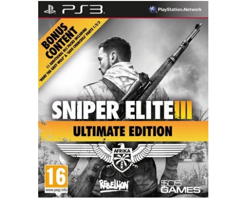 Игра PS3 (б/у): Sniper Elite 3 (III) Ultimate Edition  *diskont (б/у)