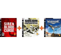 Игра PS3 (б/у): SOCOM: Confrontation + Siren Blood Curse + Warhawk Русская версия  *diskont (б/у)