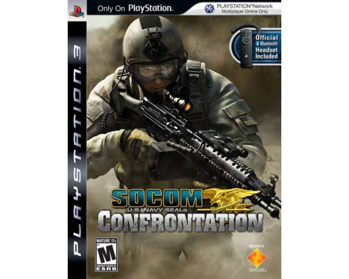 Игра PS3 (б/у): SOCOM: U.S. Navy SEALs Confrontation + Гарнитура  *diskont (б/у)
