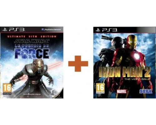 Игра PS3 (б/у): Star Wars: The Force Unleashed Ultimate Sith Edition + Железный человек 2  *diskont (б/у)