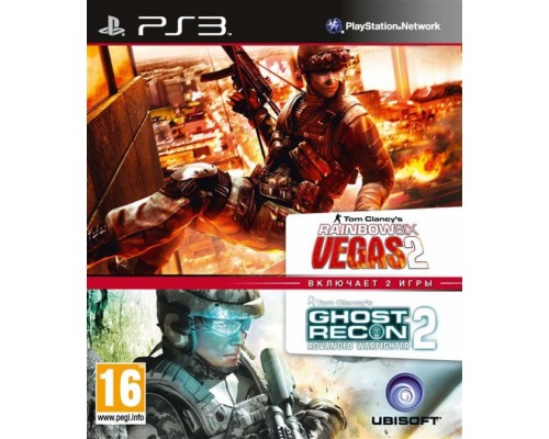 Игра PS3 (б/у): Tom Clancy's Rainbow Six: Vegas 2 + Tom Clancy's Ghost Recon: Advanced Warfighter 2 Double Pack  *diskont (б/у)