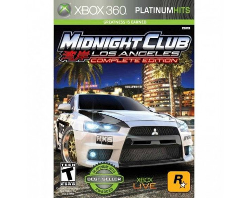 Игра Xbox 360 (б/у): Midnight Club: Los Angeles Complete Edition (Classics, Platinum Hits) *diskont (б/у)