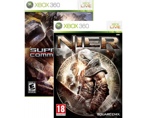 Игра Xbox 360 (б/у): Supreme Commander 2 + Nier *diskont (б/у)