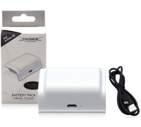 Для XboxOne (б/у):Аккумулятор DOBE 400mAh для геймпада XBOX One S/X + зарядный кабель (белый) *diskont (б/у)