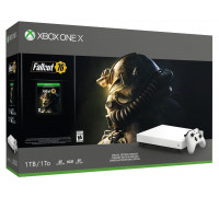Microsoft Xbox One X (1TB) Robot White + игра Fallout 76